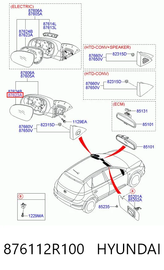 876112R100 Hyundai/Kia