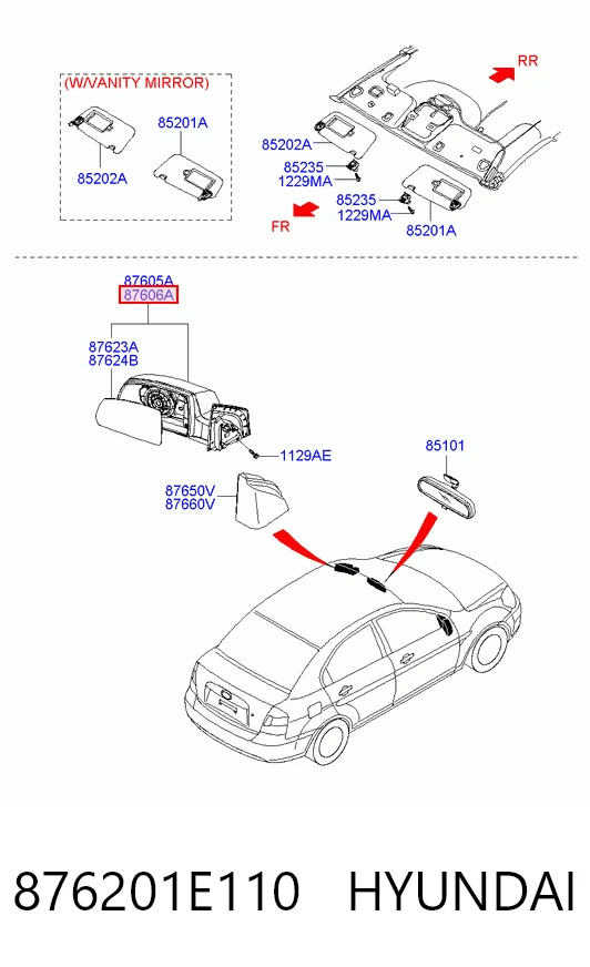 876201E110 Hyundai/Kia