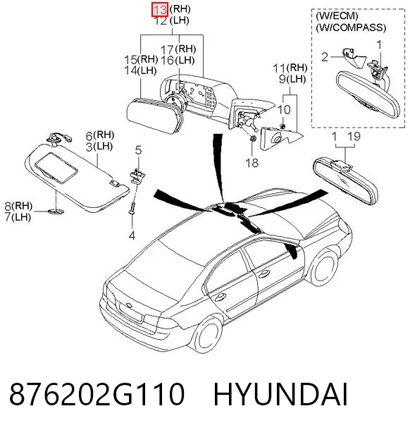 876202G110 Hyundai/Kia