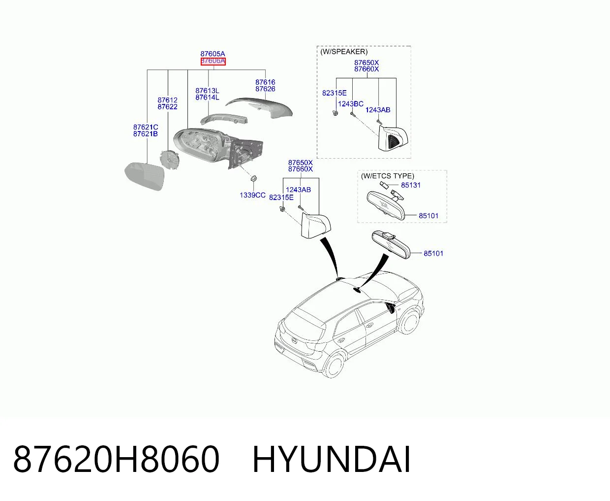 87620H8060 Hyundai/Kia