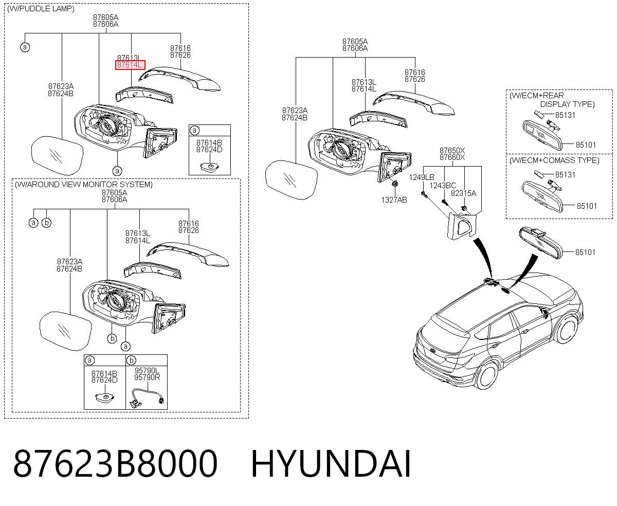 87623B8000 Hyundai/Kia Kierunkowskaz lusterka prawy