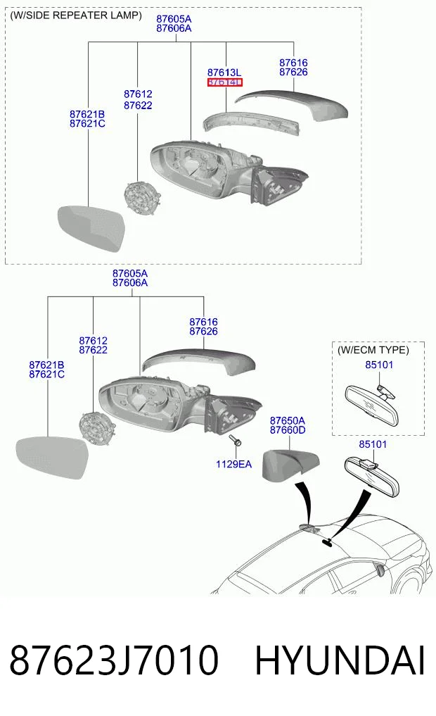 87623J7010 Hyundai/Kia