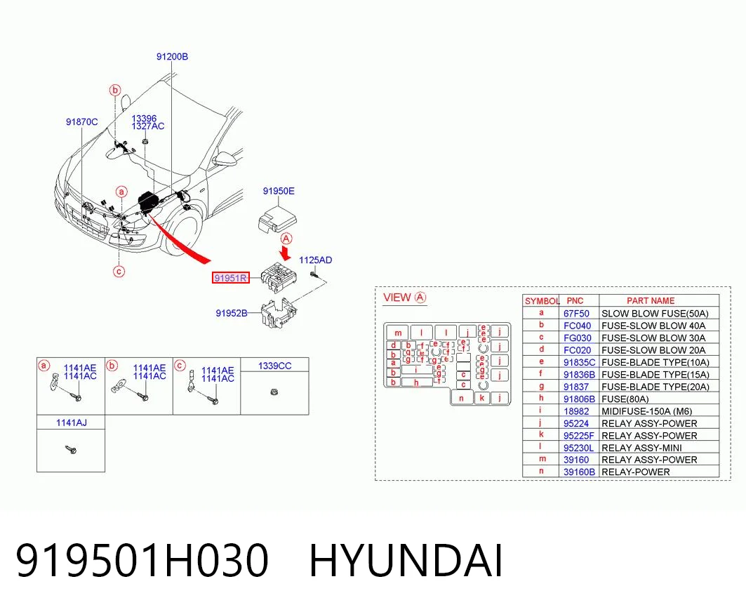 919501H030 Hyundai/Kia