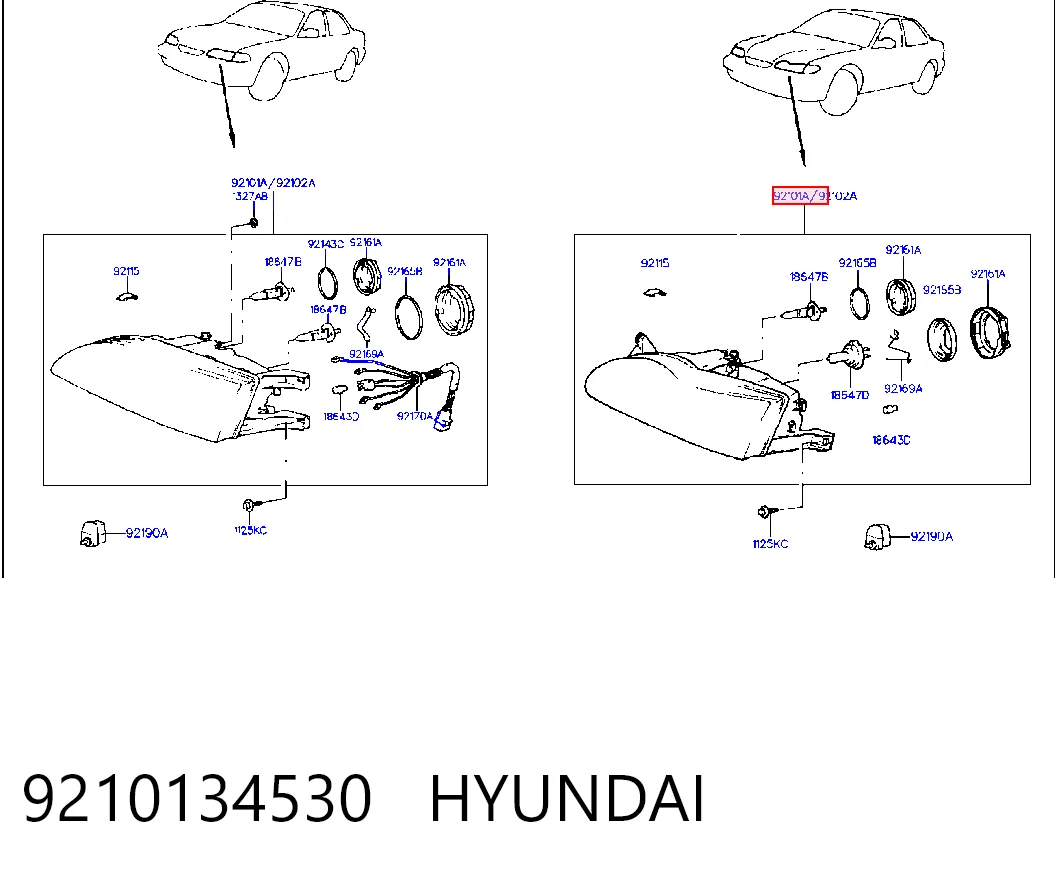 Kupić Reflektor lewy Hyundai Sonata III Y-3 w dobrej cenie