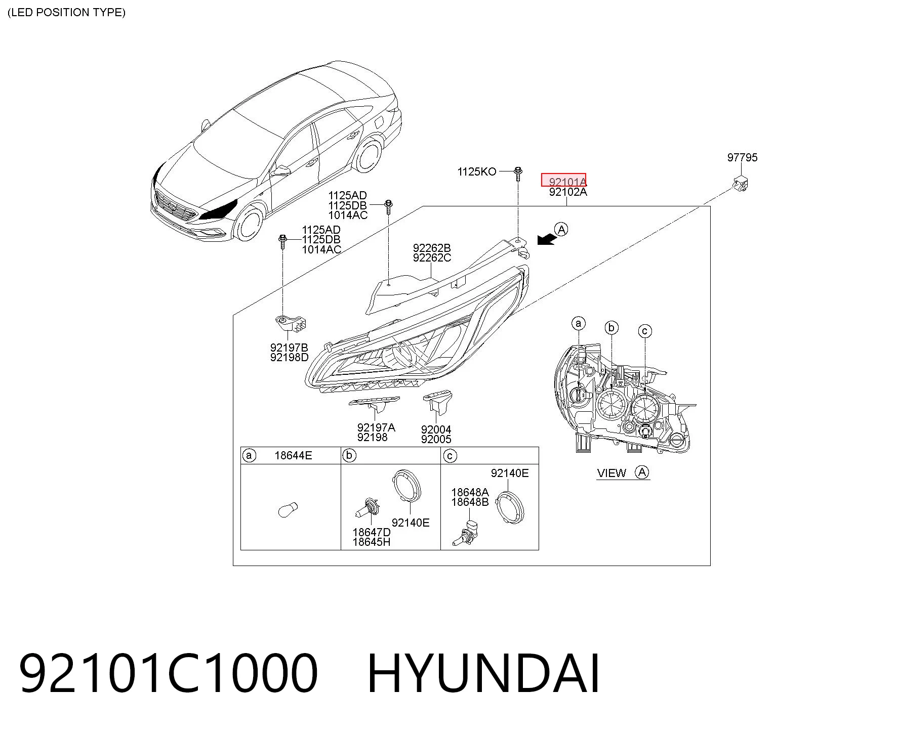 92101C1000 Hyundai/Kia