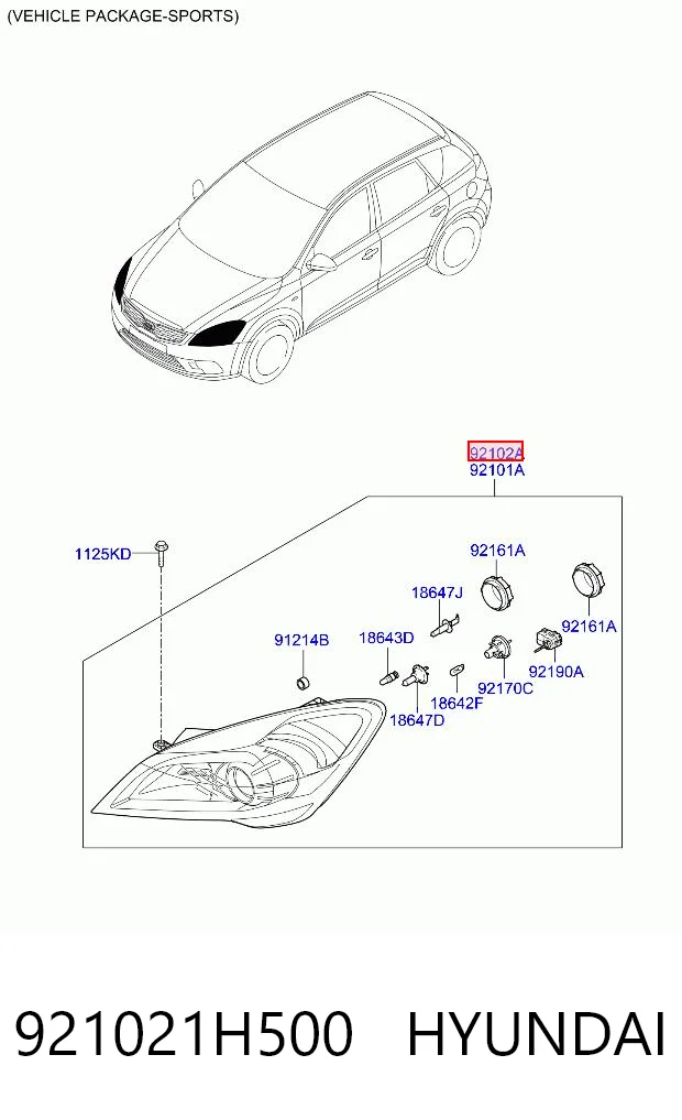 921021H500 Hyundai/Kia
