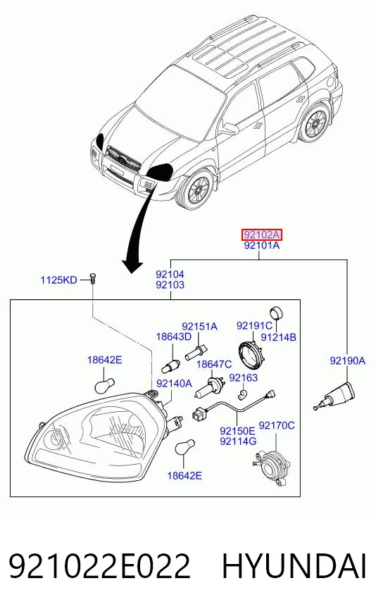921022E022 Hyundai/Kia