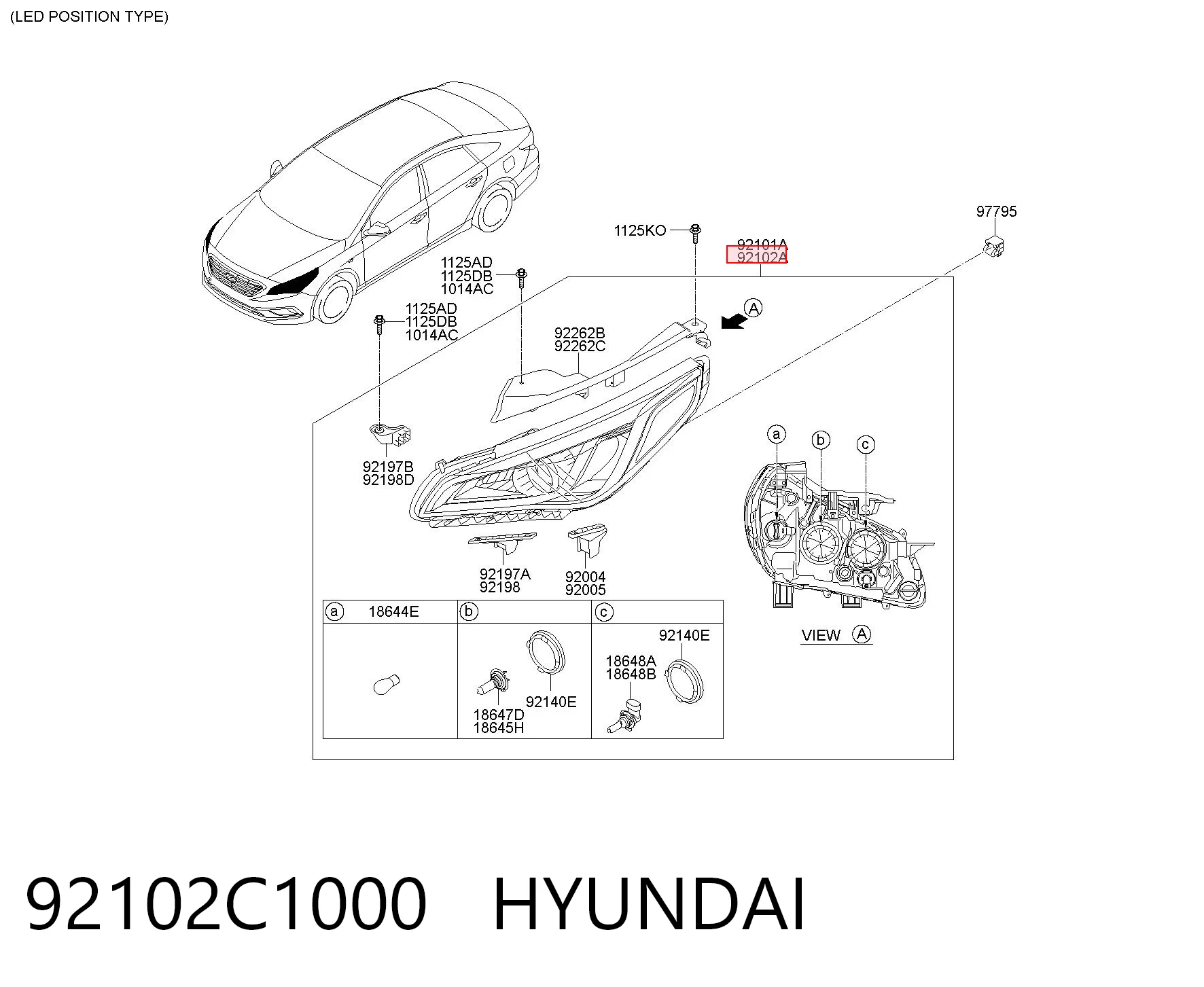 92102C1000 Hyundai/Kia