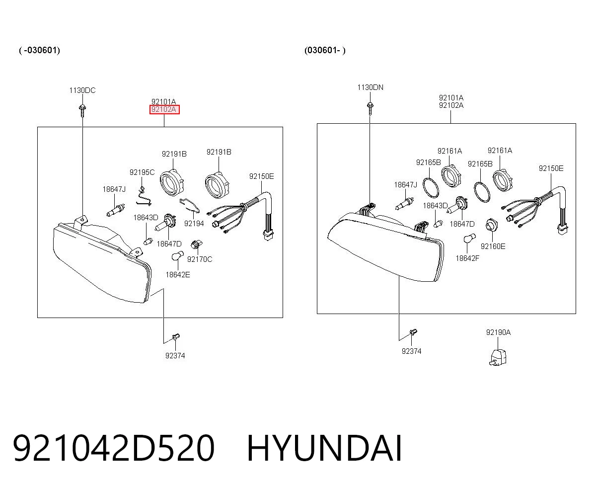 921042D520 Hyundai/Kia