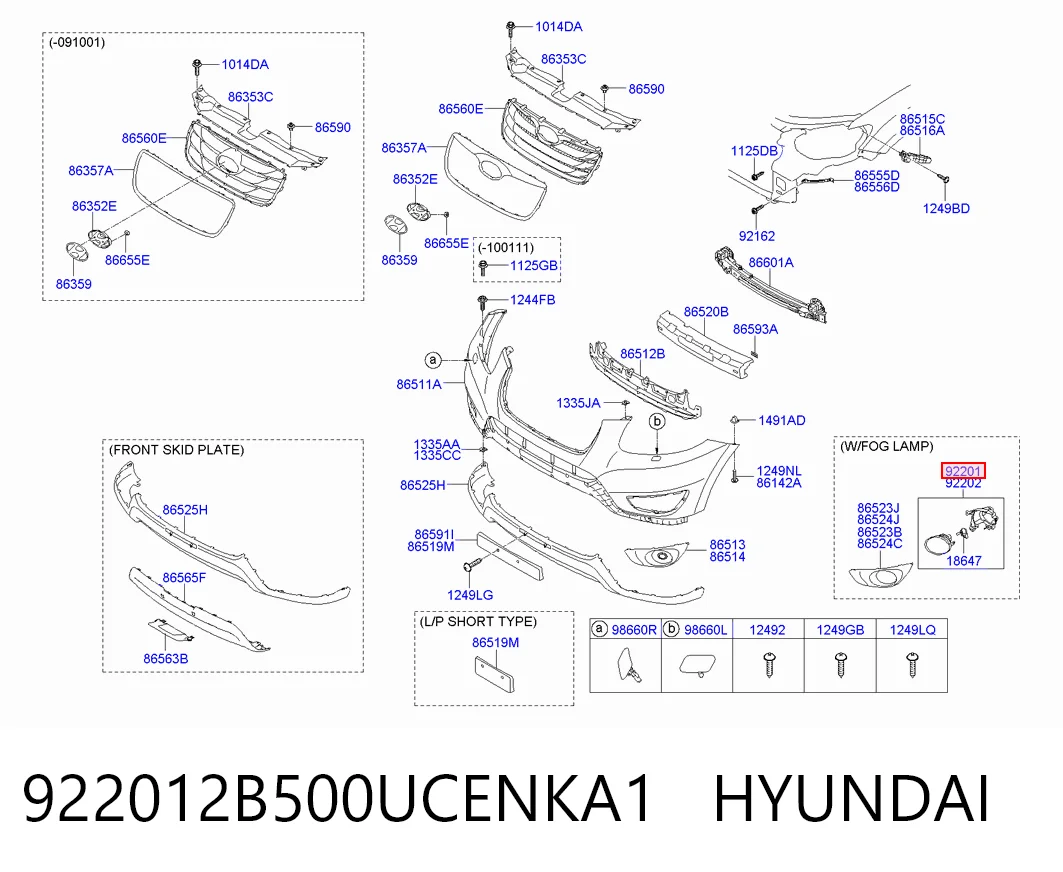 922012B500UCENKA1 Hyundai/Kia