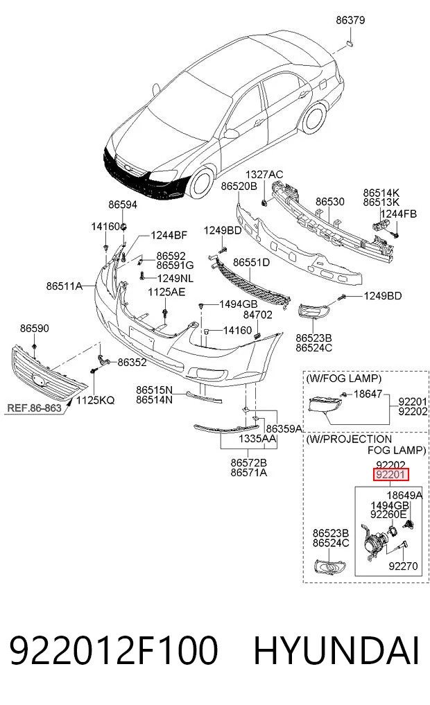 922012F100 Hyundai/Kia