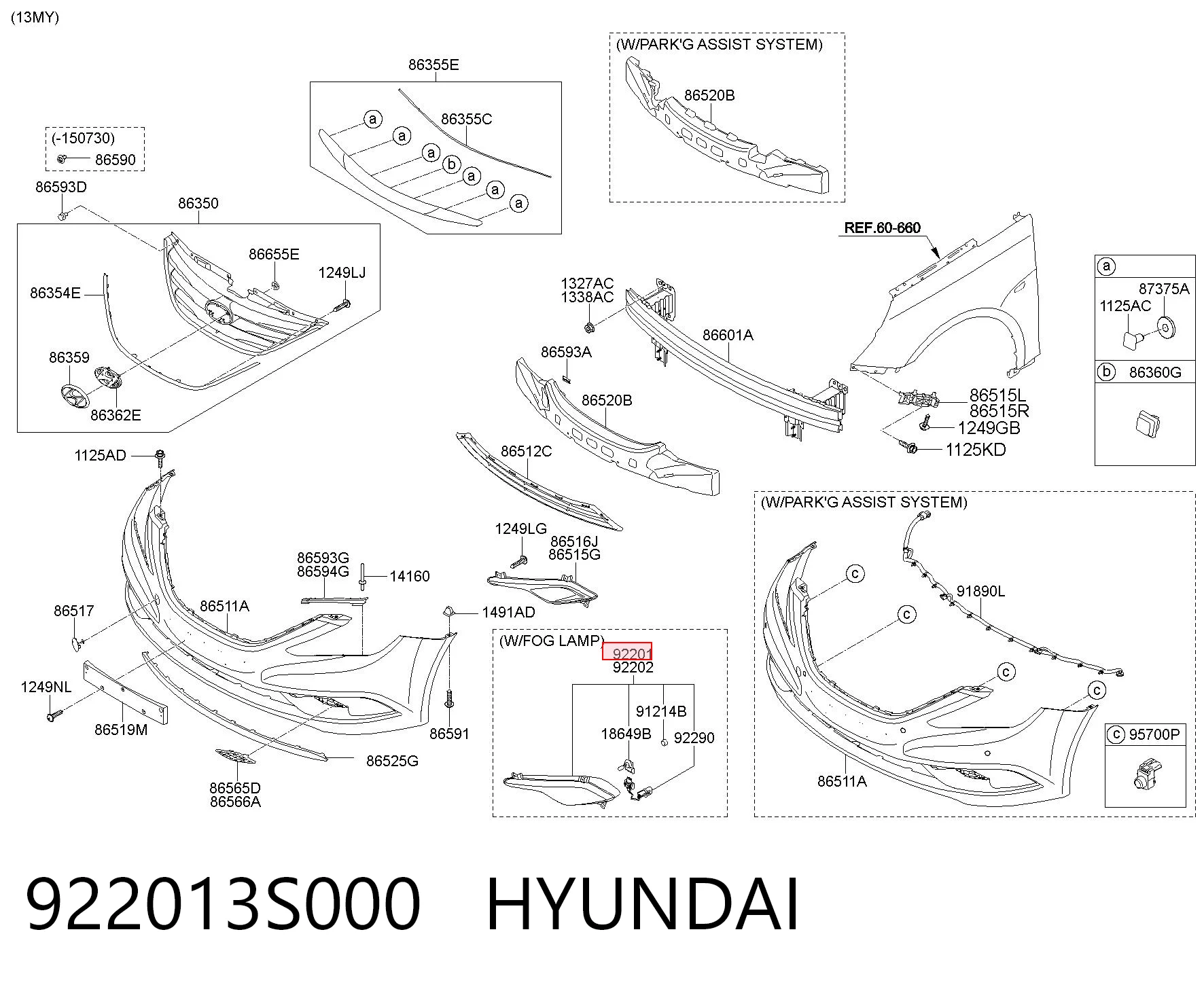 922013S000 Hyundai/Kia