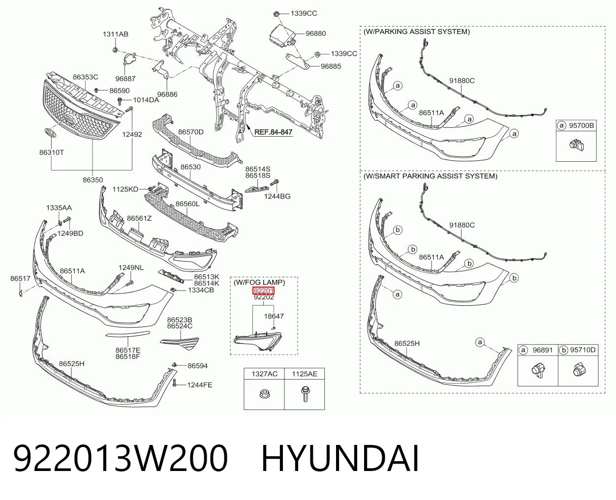 922013W200 Hyundai/Kia