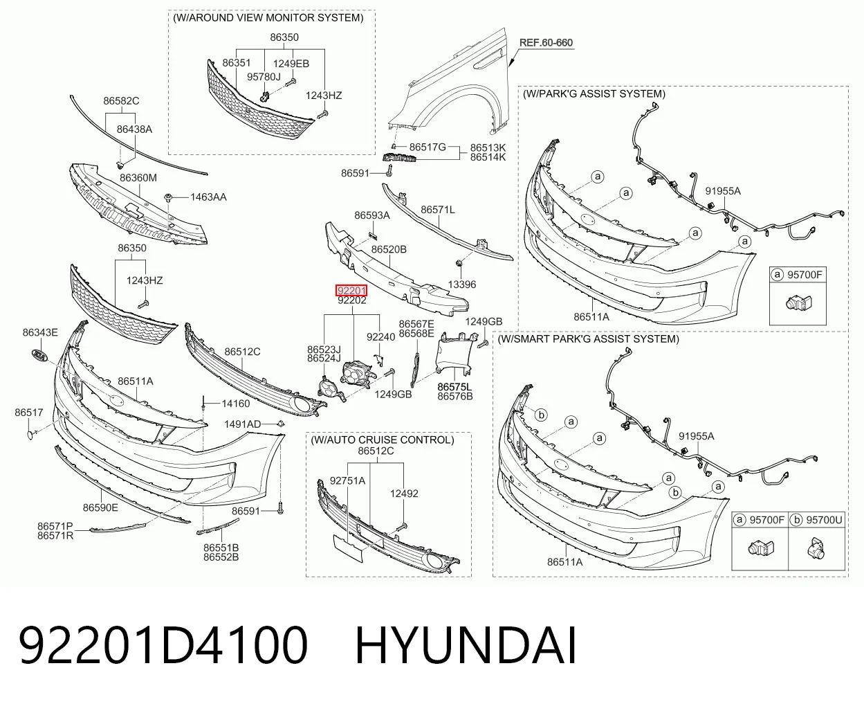 92201D4100 Hyundai/Kia