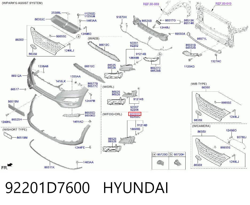 92201D7600 Hyundai/Kia