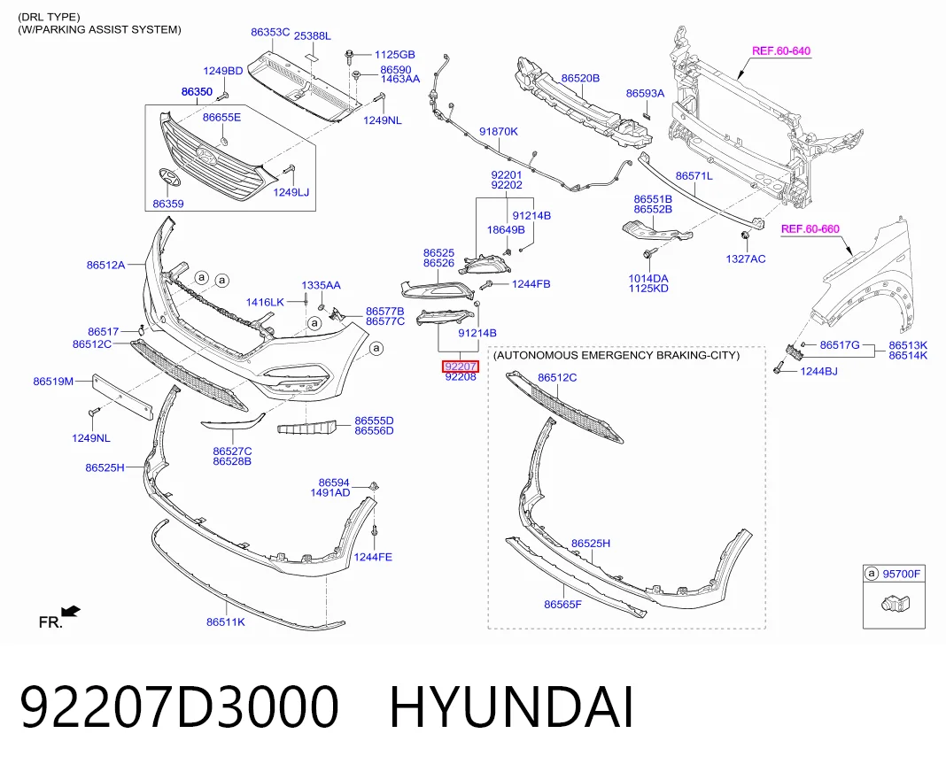 92207D3000 Hyundai/Kia