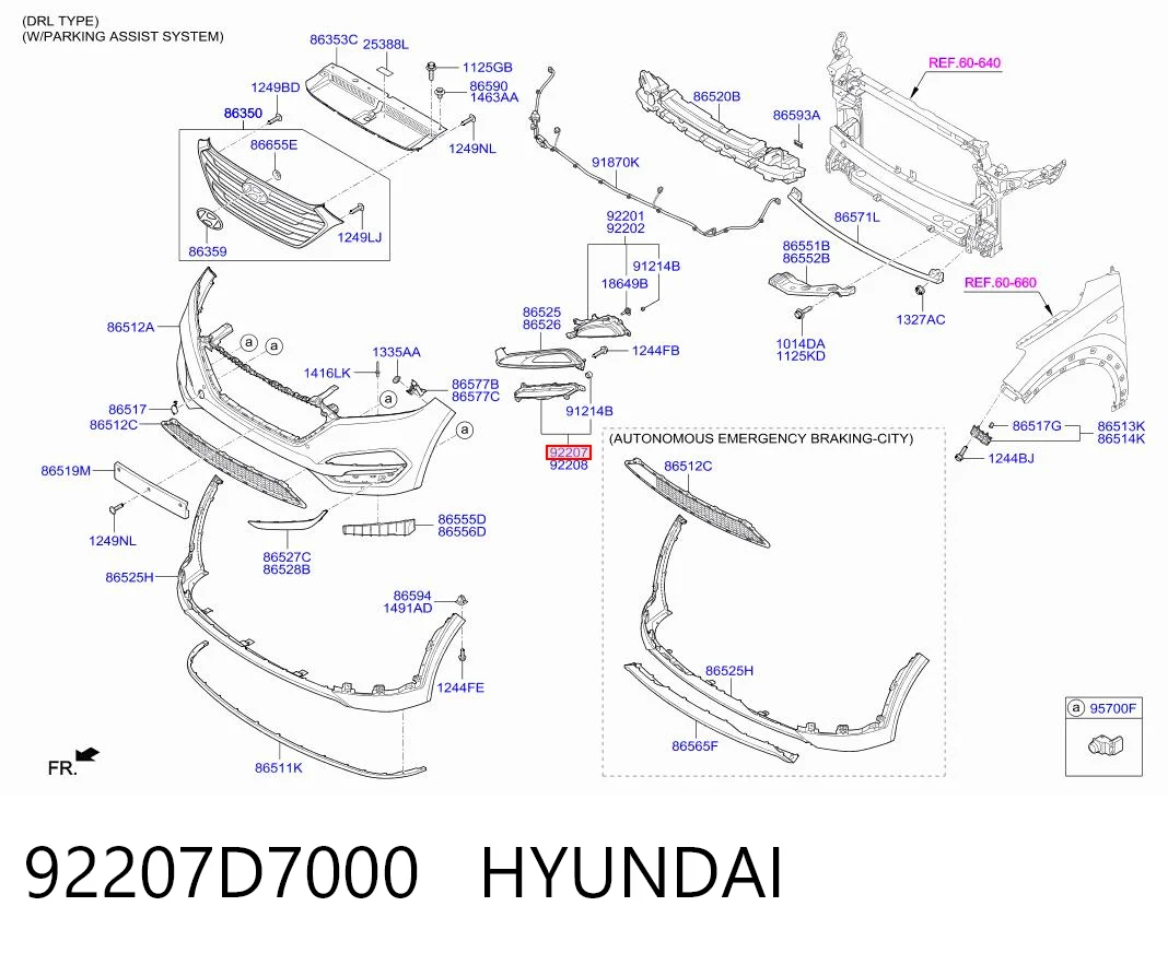 92207D7000 Hyundai/Kia