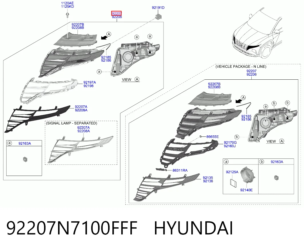 92207N7100FFF Hyundai/Kia