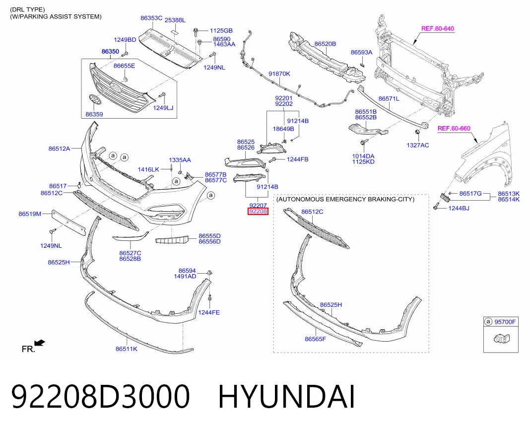92208D3000 Hyundai/Kia