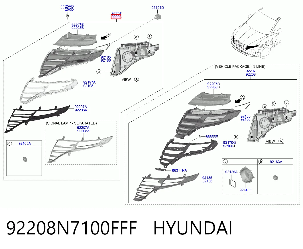 92208N7100FFF Hyundai/Kia