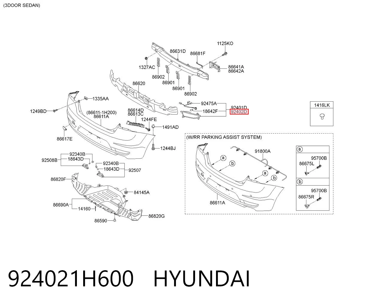 924021H600 Hyundai/Kia
