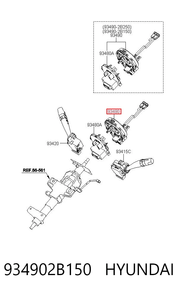 934902B150 Hyundai/Kia