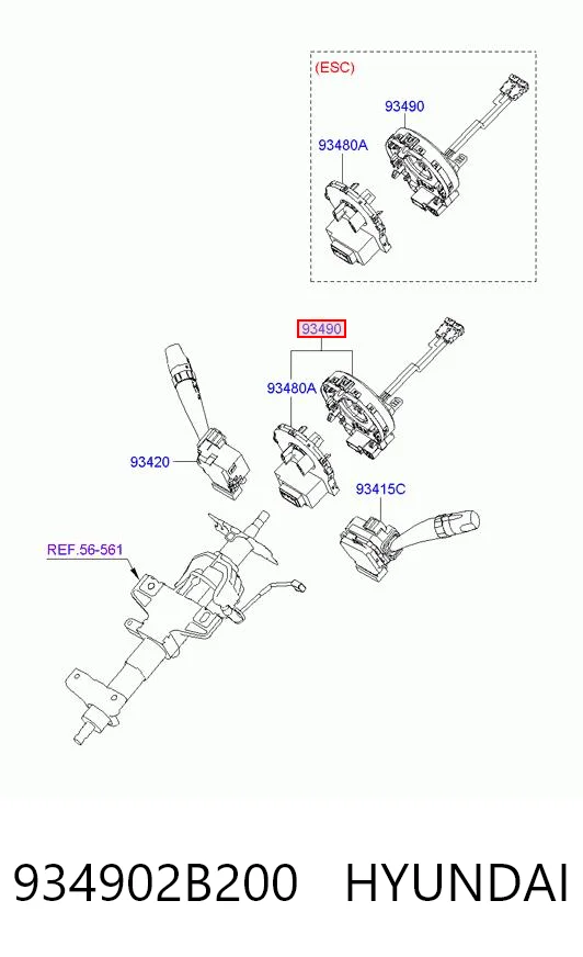 934902B200 Hyundai/Kia