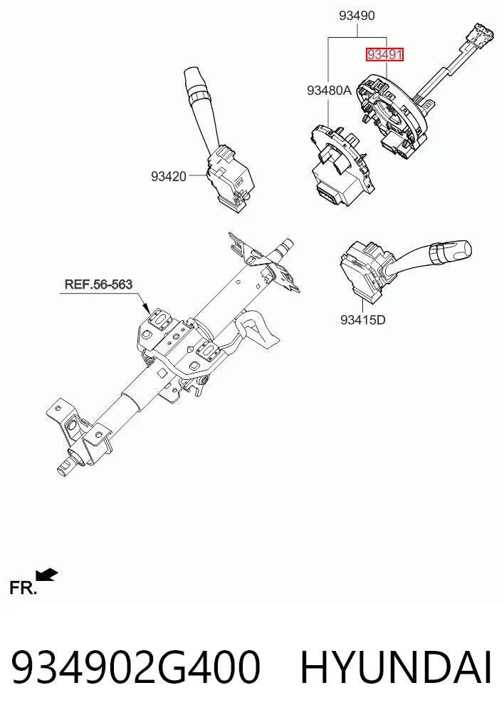 934902G400 Hyundai/Kia