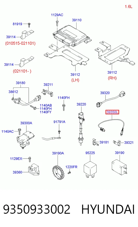 Do koszyka Sonda lambda, czujnik tlenu Hyundai Santa Fe III DM