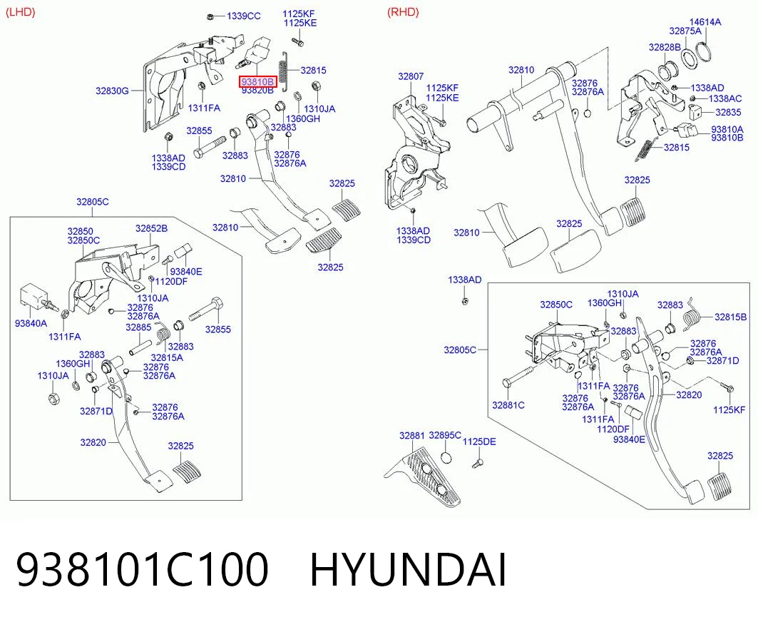 938101C100 Hyundai/Kia Czujnik włącznika świała stop