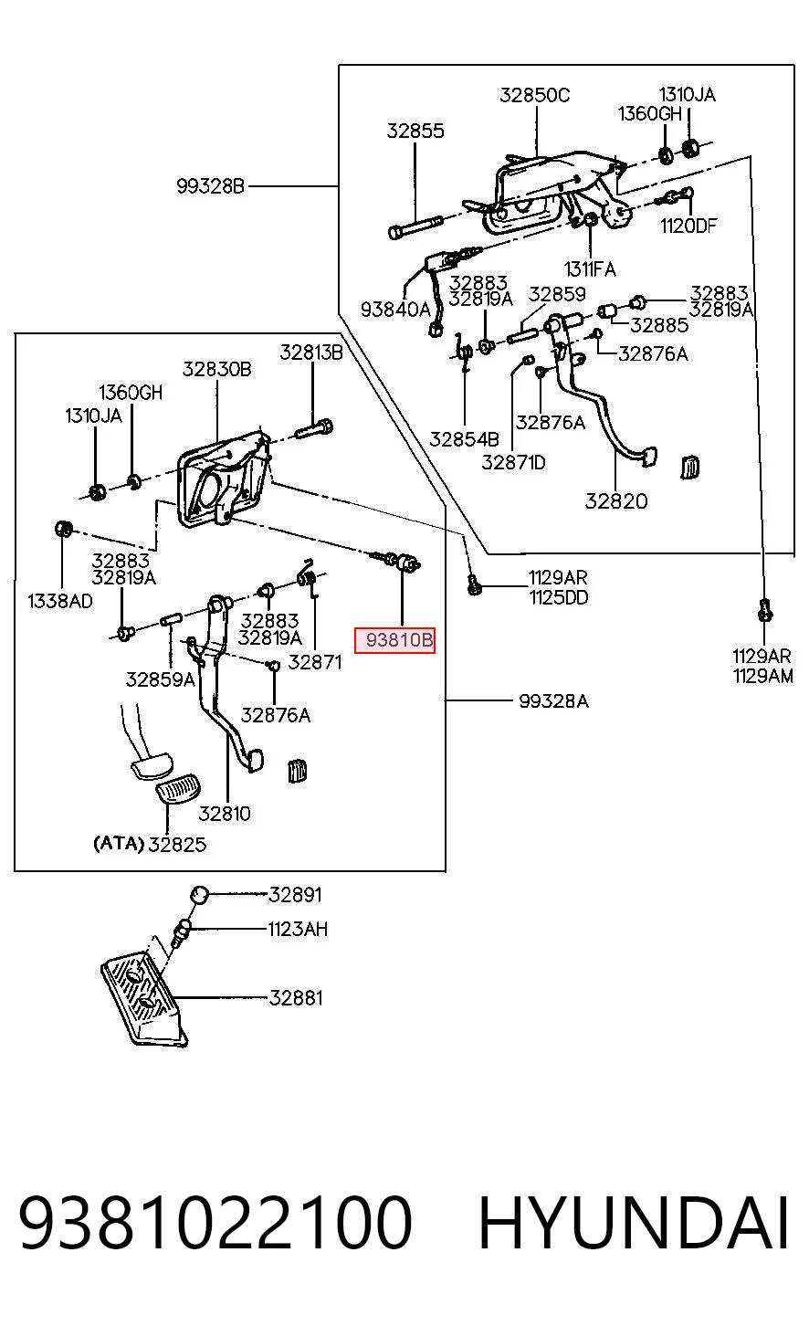 9381022100 Hyundai/Kia Czujnik włącznika świała stop