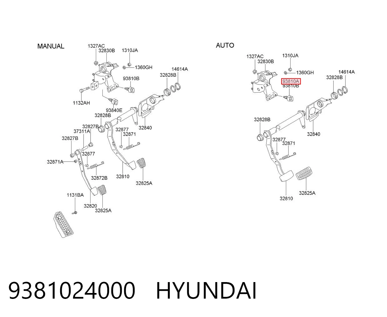 Czujnik włącznika świała stop do Hyundai Accent X-3