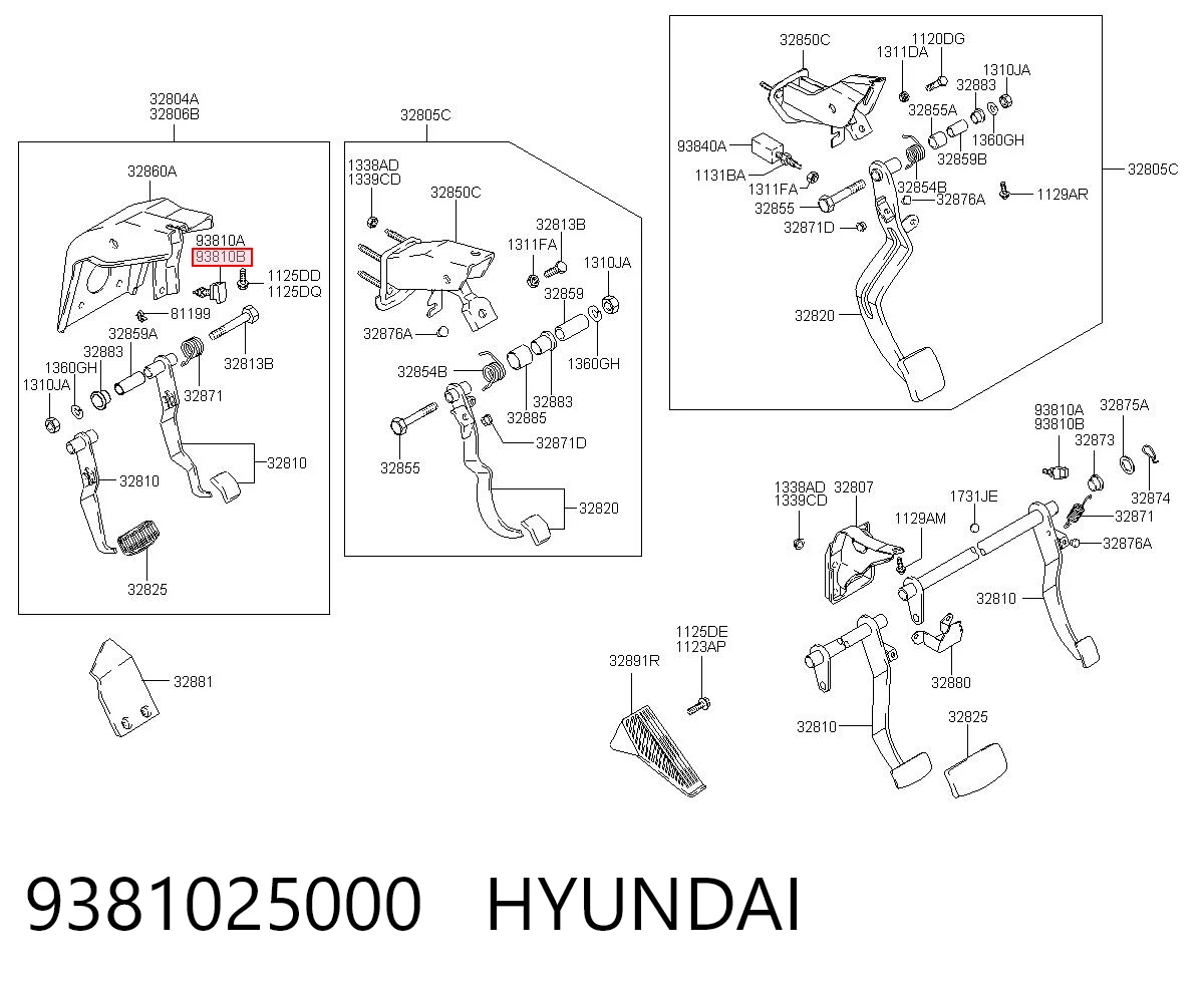 9381025000 Hyundai/Kia Czujnik włącznika świała stop