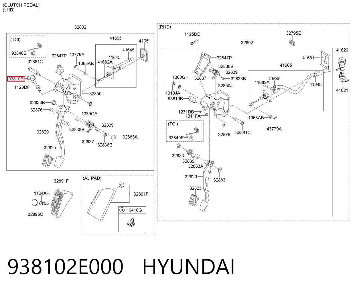 938102E000 Hyundai/Kia Czujnik włączania sprzęgła