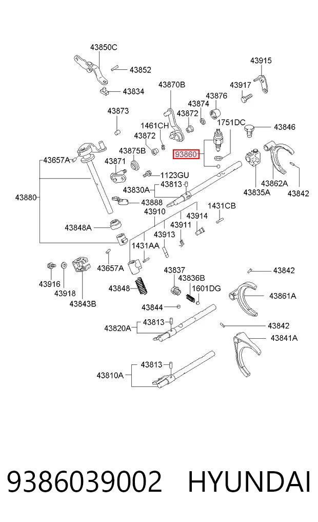 9386039002 Hyundai/Kia Czujnik włączania światła cofania