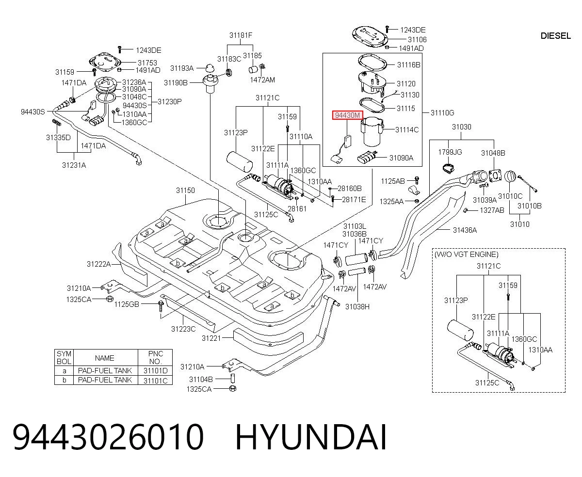 9443026010 Hyundai/Kia