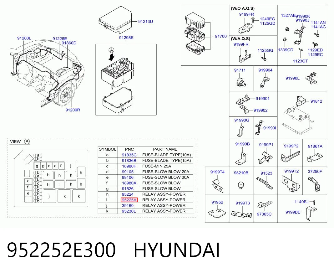 952252E300 Hyundai/Kia Elektryczne przekaźnik wielofunkcyjne