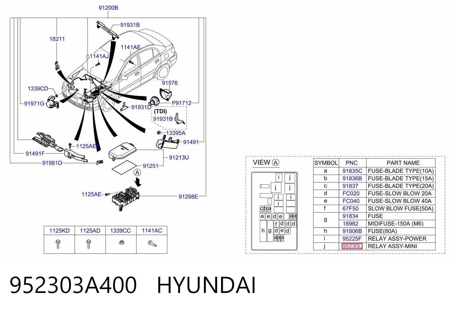 952303A400 Hyundai/Kia Przekaźnik kierunkowskazów