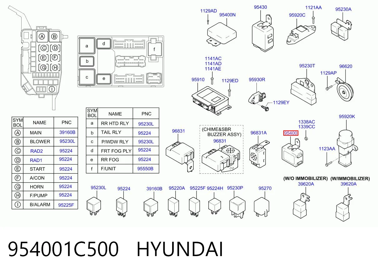954001C500 Hyundai/Kia