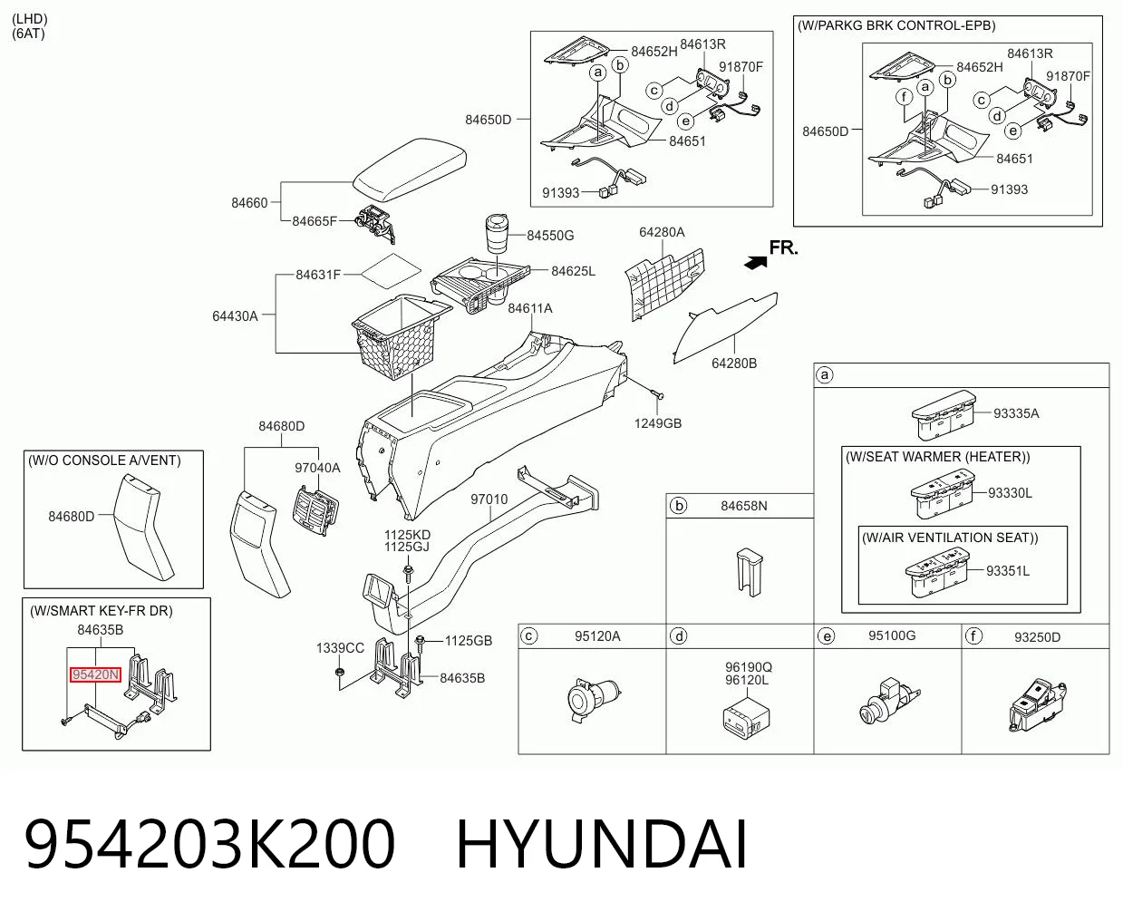 954203K200 Hyundai/Kia Antena