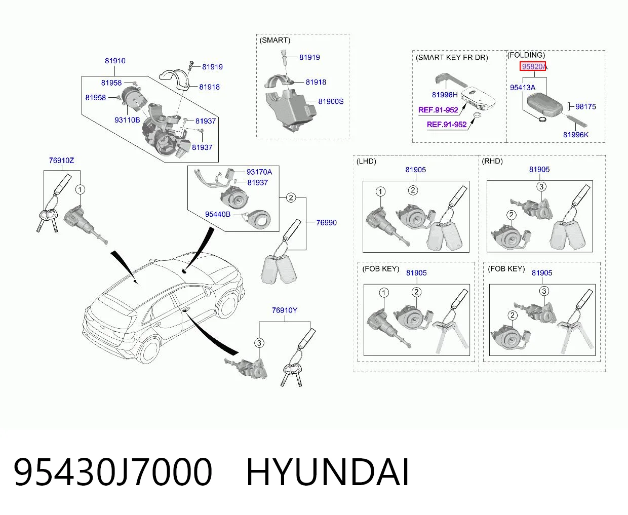 95430J7000 Hyundai/Kia