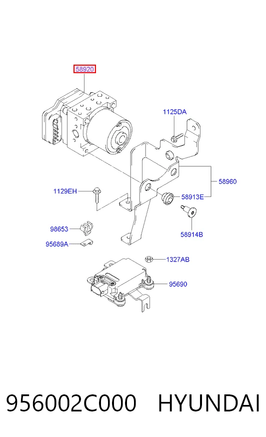 Sterownik ABS  hydrauliczny do Hyundai Coupe II GK