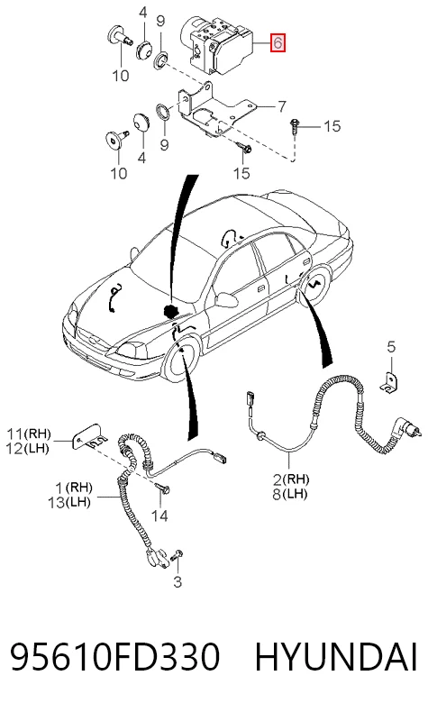 Sterownik ABS  hydrauliczny do KIA Rio I DC