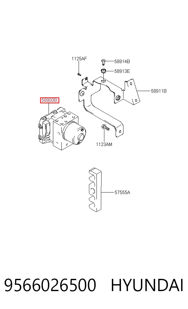 Sterownik ABS  hydrauliczny Hyundai Santa Fe I SUV (SM) (2000 - 2006) cena, od 63,08 USD