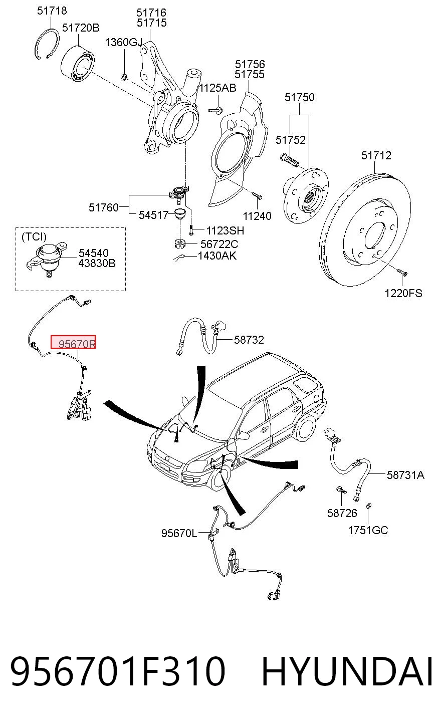 956701F310 Hyundai/Kia
