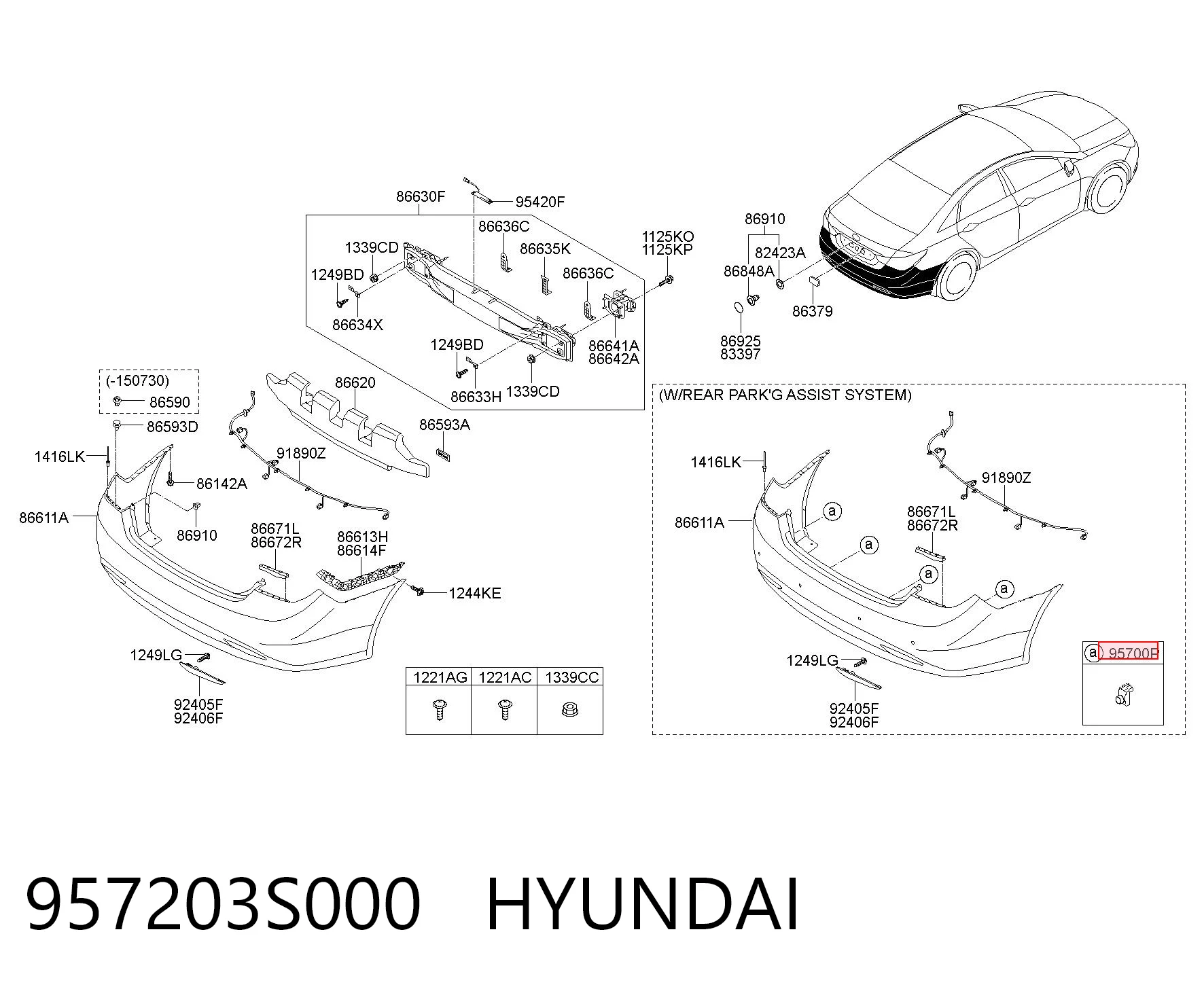957203S000 Hyundai/Kia