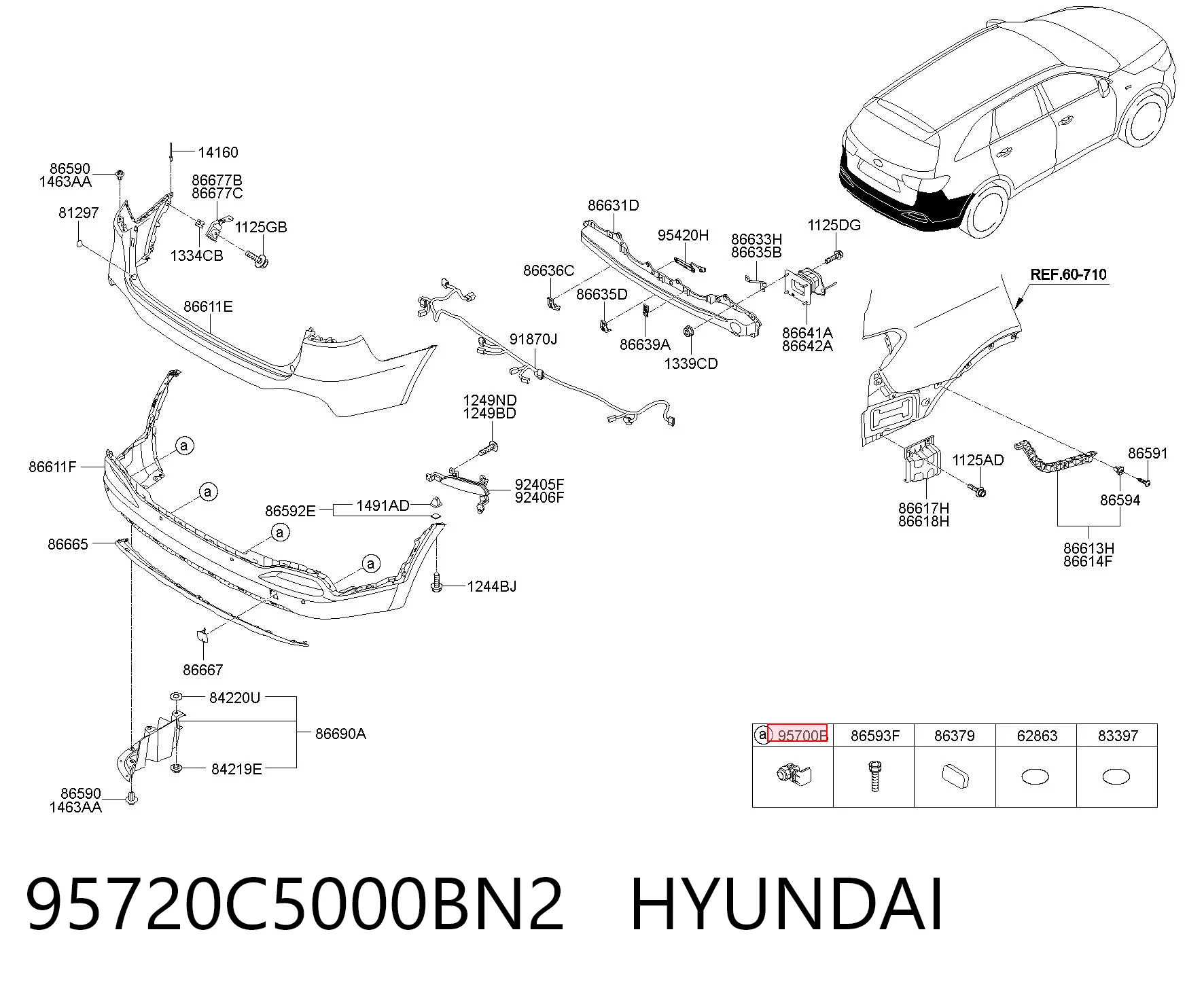 95720C5000BN2 Hyundai/Kia 