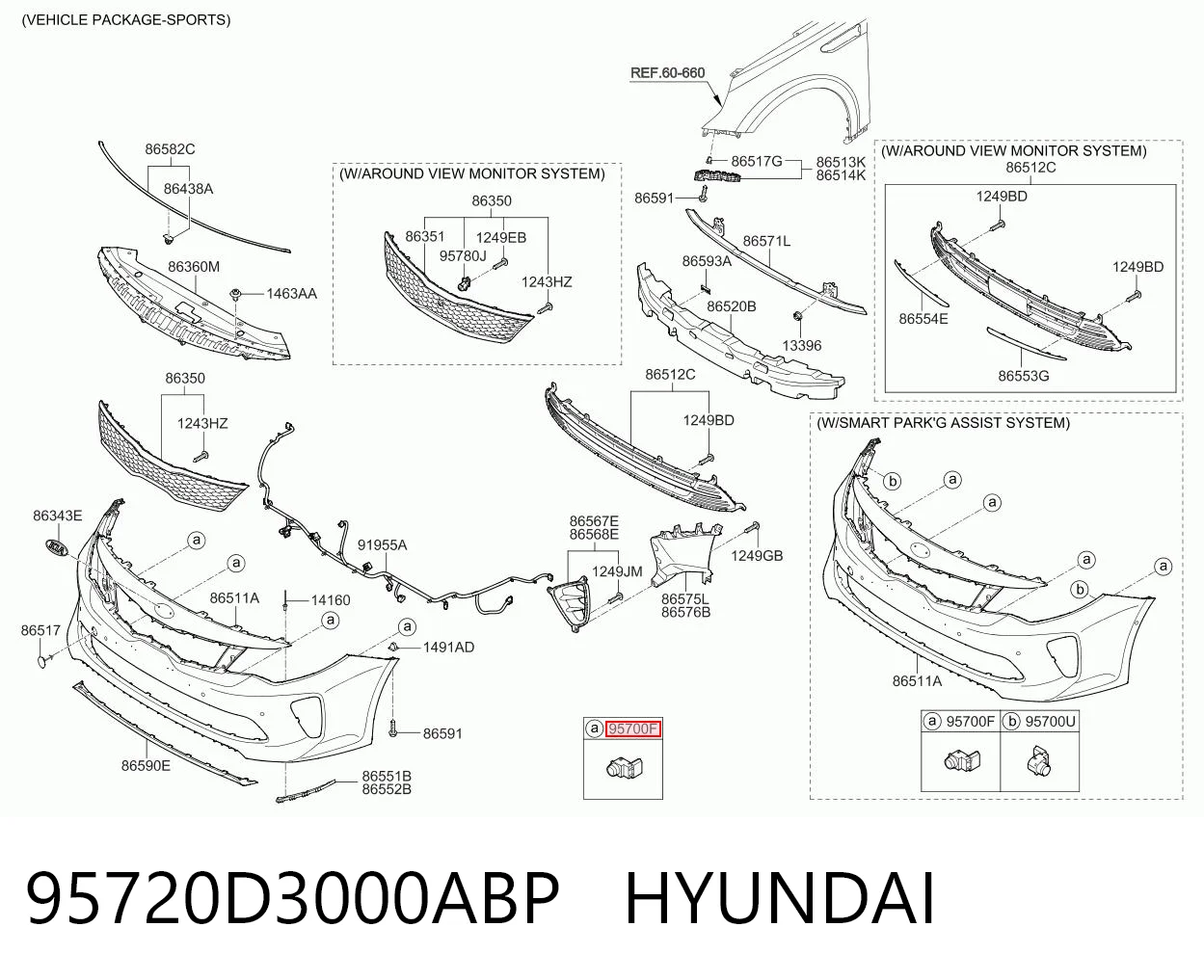 95720D3000ABP Hyundai/Kia