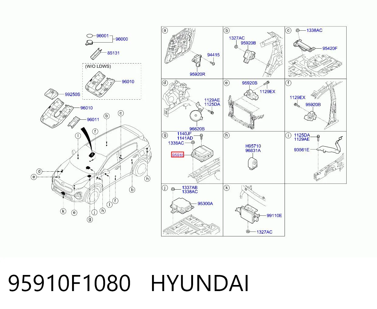 95910F1080 Hyundai/Kia