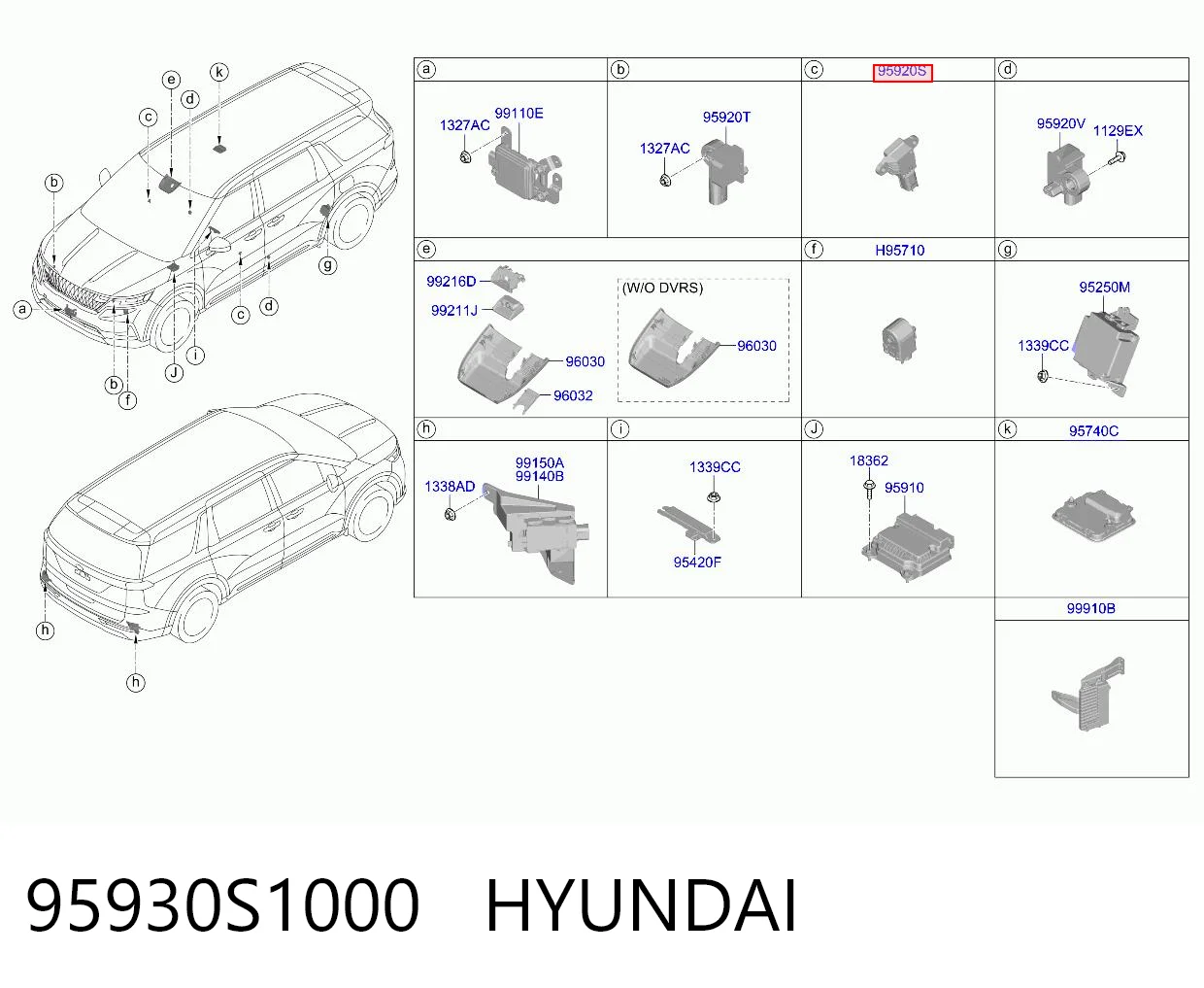 95930S1000 Hyundai/Kia Czujnik AIRBAG przedni